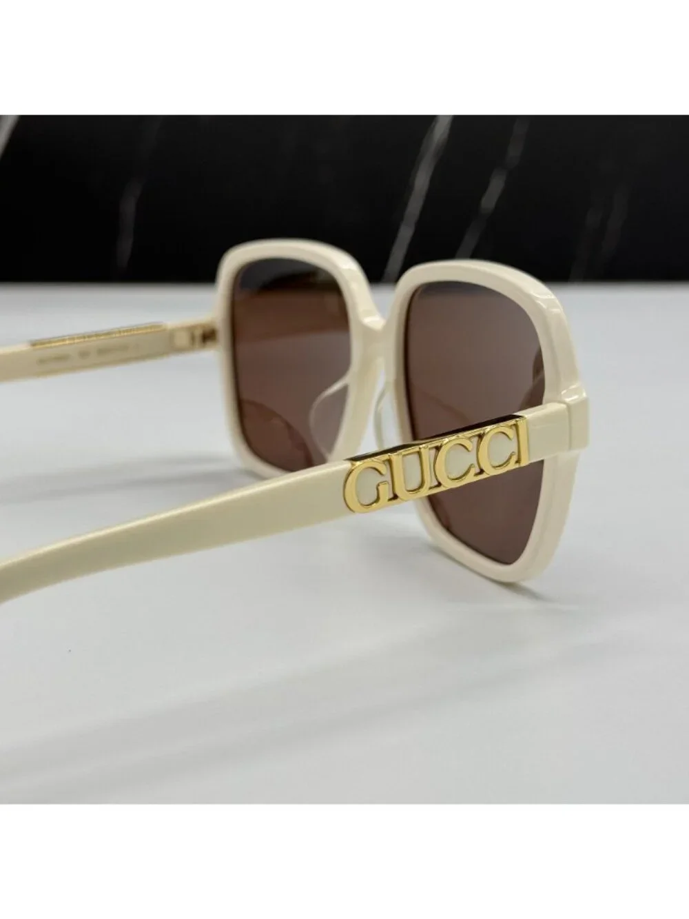 New Gucci GG1189SA 005 White Brown Women Sunglasses